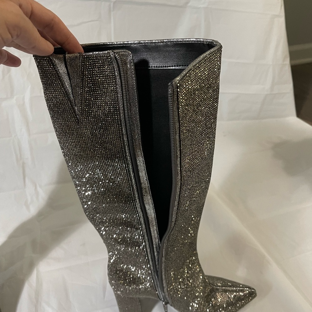 Inc international concepts women’s pewter crystal boots size 7 - Picture 10 of 10
